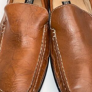 Stacy Adams Mens Suede Driving Loafers Size 10 M Brown Slip On Leather Shoes